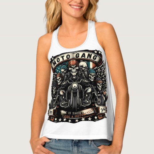 Ride with the  Moto Gang Tank Top