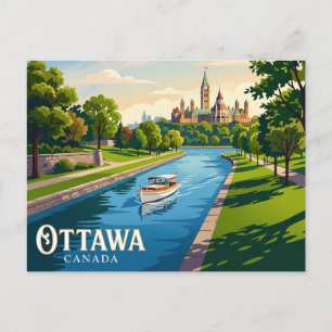 Rideau Canal Canada Postcard