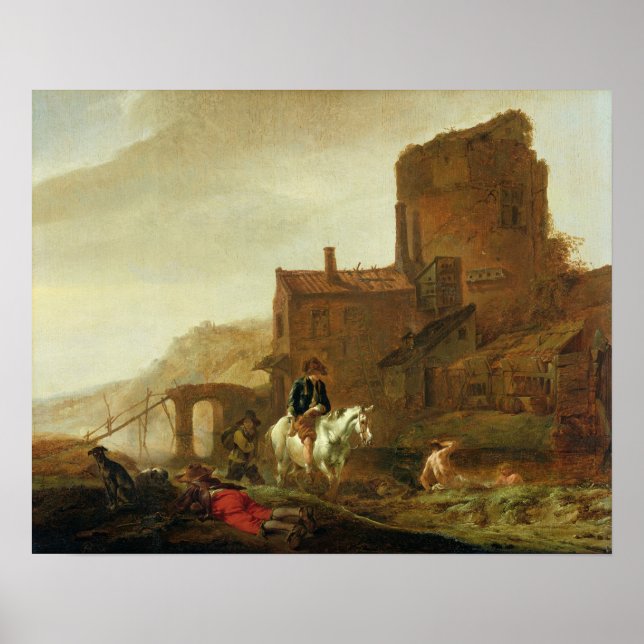 Rider and Bather Poster (Front)