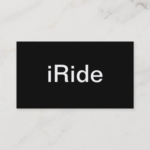 Customizable Rider Business Card