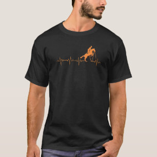 Rider heartbeat pulse EKG horse show race horse jo T-Shirt