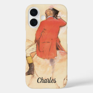 Rider in a Red Coat by Edgar Degas iPhone 16 Case