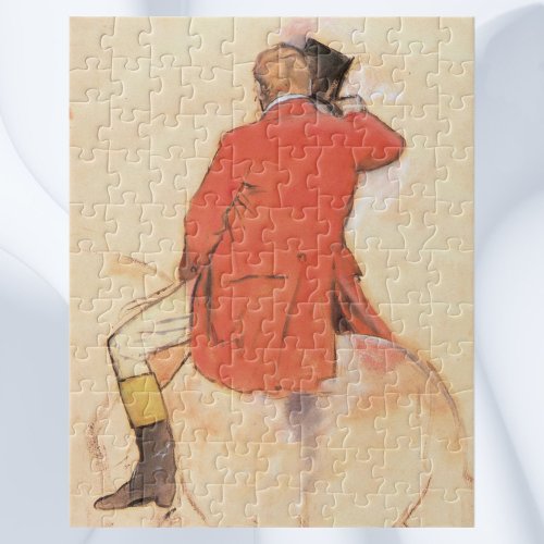 Rider in a Red Coat by Edgar Degas Jigsaw Puzzle