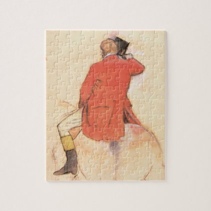 Rider in a Red Coat by Edgar Degas Jigsaw Puzzle