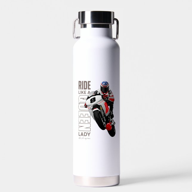 Rider King | (Queen) Thor Copper Vacuum Insulated Water Bottle (Front)