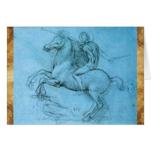 Rider on a Rearing Horse Cards