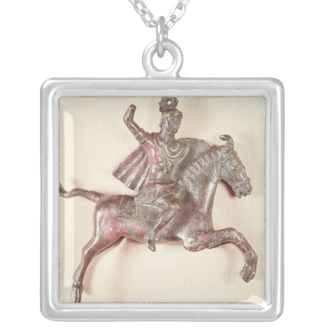 Rider Silver Plated Necklace (Front)