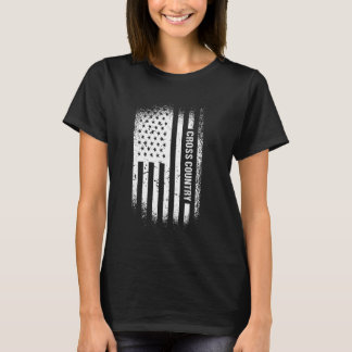 Rider Us Flag Cross Country T-Shirt