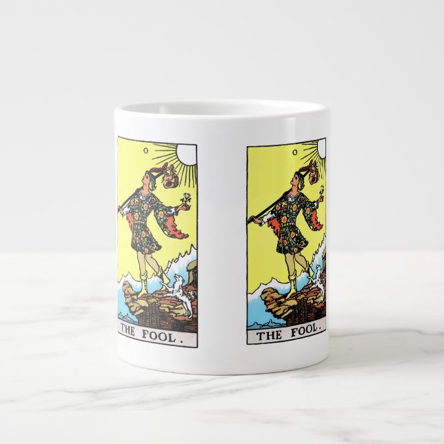 Rider Waite Tarot Major Arcana The Fool  Giant Coffee Mug (Front)