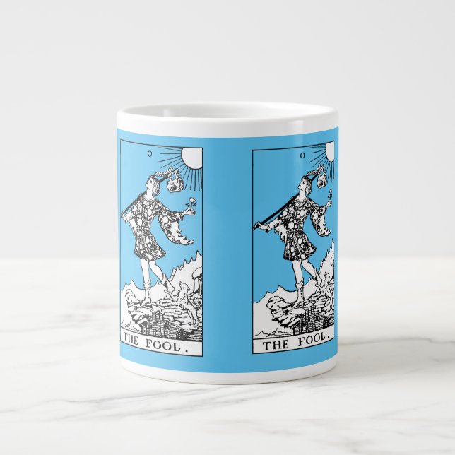Rider Waite Tarot Major Arcana The Fool  Giant Coffee Mug (Front)