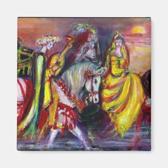 RIDERS IN THE NIGHT detail Magnet (Front)