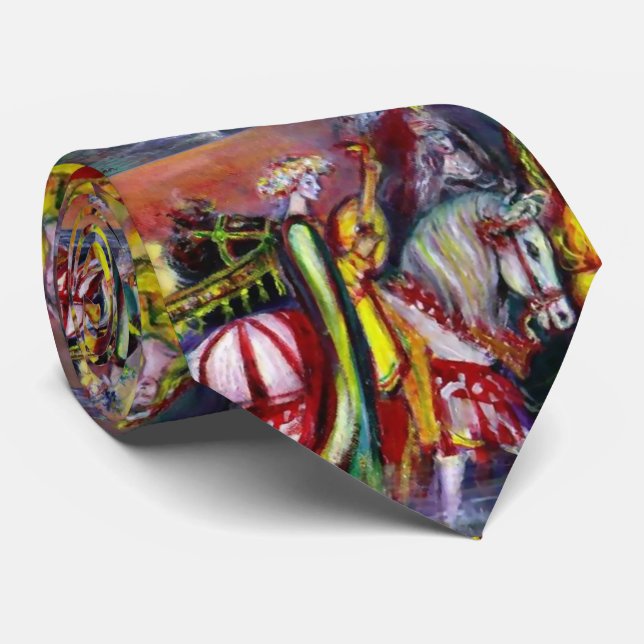 RIDERS IN THE NIGHT Fairy Wood Fantasy Neck Tie (Rolled)