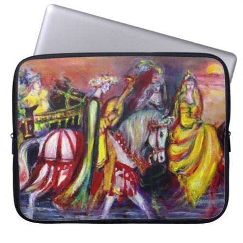 RIDERS IN THE NIGHT Fantasy Laptop Sleeve