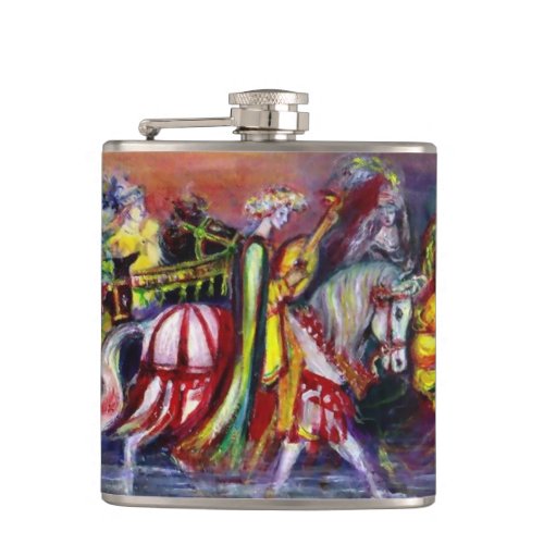 RIDERS IN THE NIGHT HIP FLASK