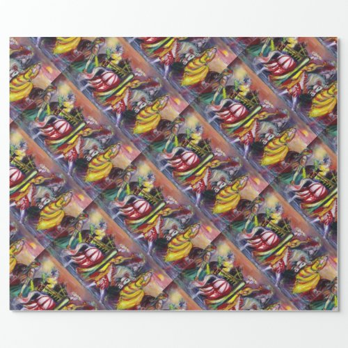 RIDERS IN THE NIGHT WRAPPING PAPER