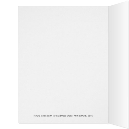 Riders in the Snow in the Haagse Wood, Anton Mauve (Inside (Left))