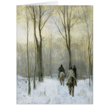 Riders In The Snow In The Haagse Wood  Anton Mauve by DigitalDreambuilder at Zazzle