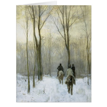 Riders In The Snow In The Haagse Wood, Anton Mauve