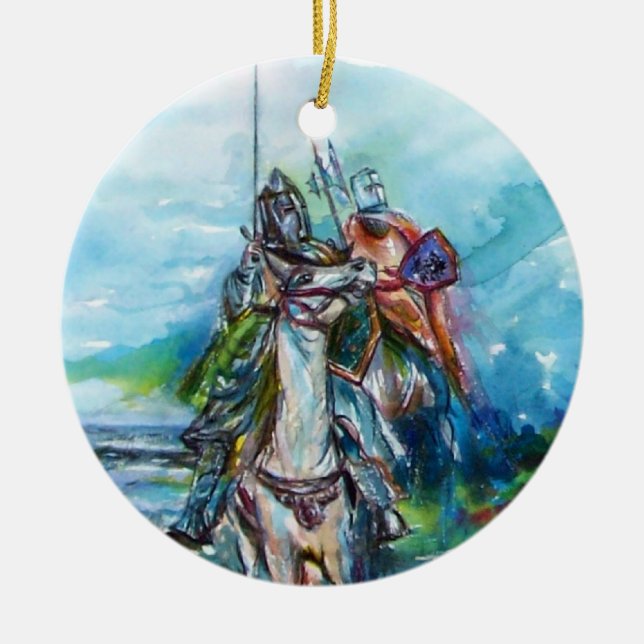 RIDERS IN THE STORM CERAMIC ORNAMENT (Front)