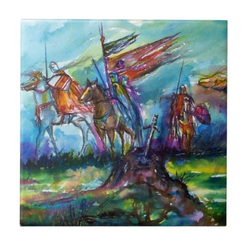 RIDERS IN THE STORM CERAMIC TILE