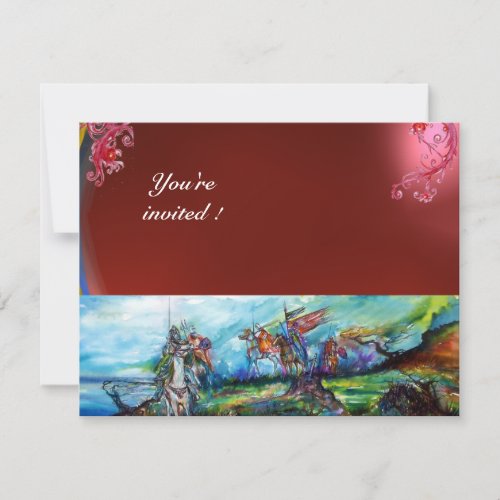 RIDERS IN THE STORM gem red Invitation