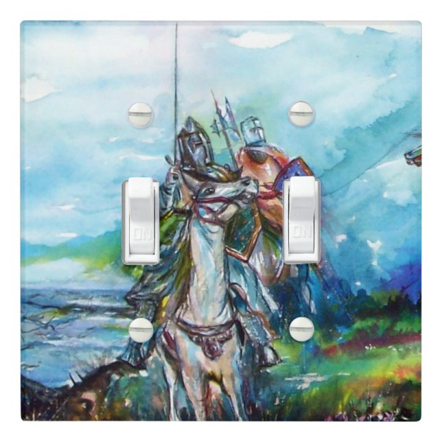 RIDERS IN THE STORM KNIGHTS TEMPLAR LIGHT SWITCH  COVER (In Situ)