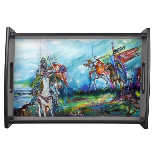 RIDERS IN THE STORM KNIGHTS TEMPLAR SERVING TRAY (Front)