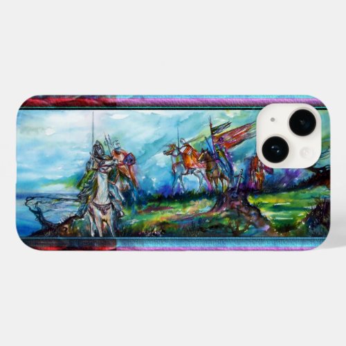 RIDERS IN THE STORM Medieval Knights Blue Case_Mate iPhone 14 Case