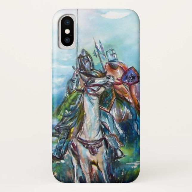 RIDERS IN THE STORM Medieval Knights Horseback Case-Mate iPhone Case (Back)
