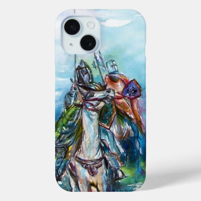 RIDERS IN THE STORM Medieval Knights Horseback Case-Mate iPhone Case (Back)