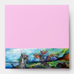 RIDERS IN THE STORM Medieval Knights Horseback Envelope