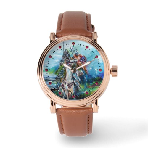 RIDERS IN THE STORM Medieval Knights Horseback Watch