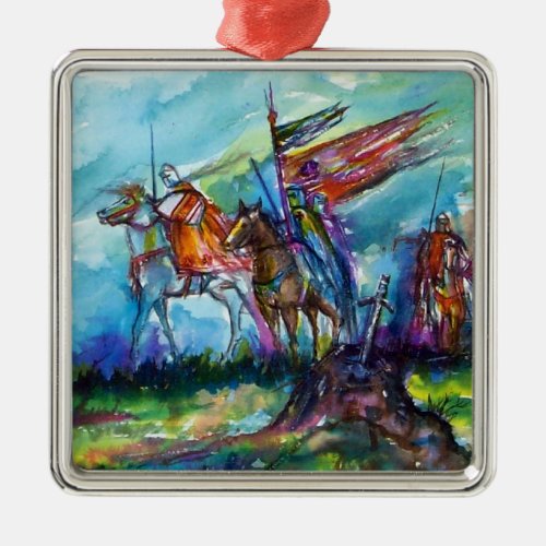 RIDERS IN THE STORM METAL ORNAMENT