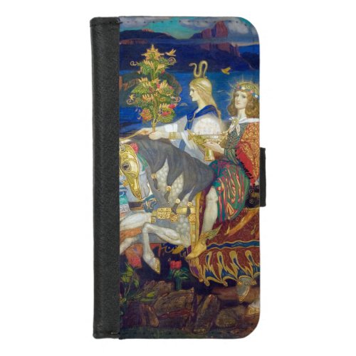 Riders of the Sidhe c 1911 by John Duncan iPhone 87 Wallet Case