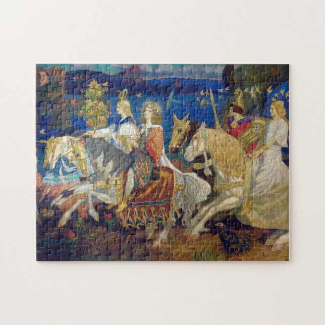 Riders of the Sidhe, c. 1911 by John Duncan Jigsaw Puzzle (Horizontal)