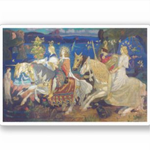 Riders of the Sidhe, c. 1911 by John Duncan Sticker