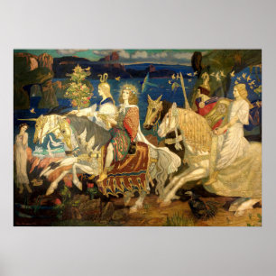 Riders of the Sidhe Celtic Revival Art by Duncan Poster