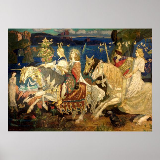  Riders of the Sidhe Celtic Revival Art by Duncan Poster (Front)