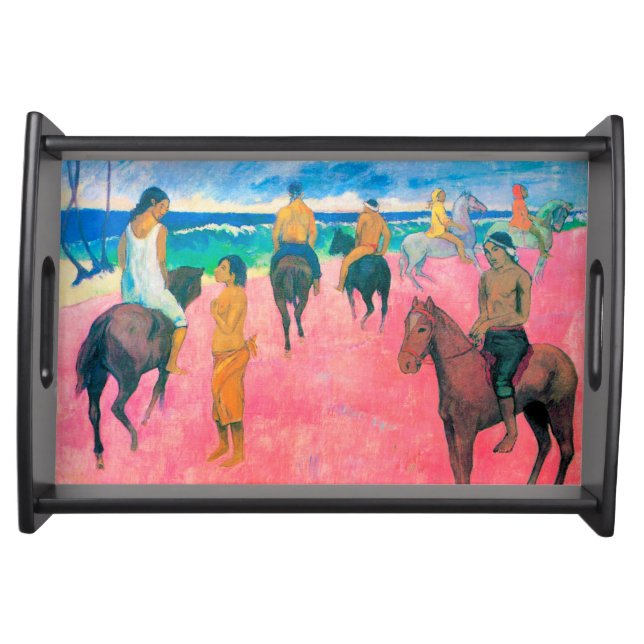 Riders on the Beach, Gauguin Serving Tray (Front)