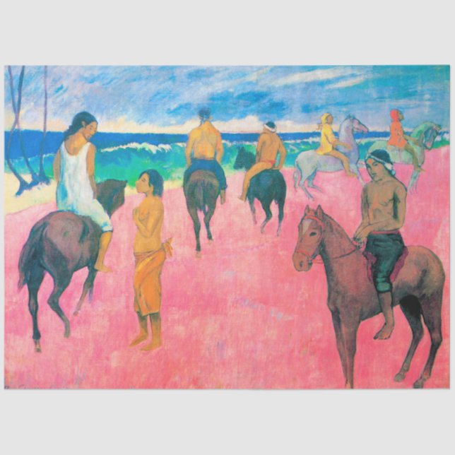 Riders on the Beach, Gauguin Tissue Paper (Front)