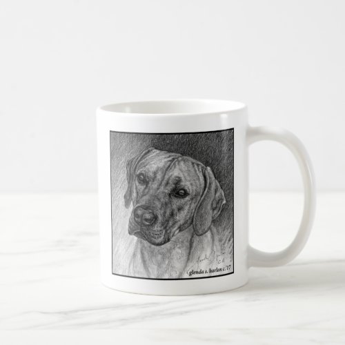 Ridgeback Dog Art by Glenda S Harlan Coffee Mug