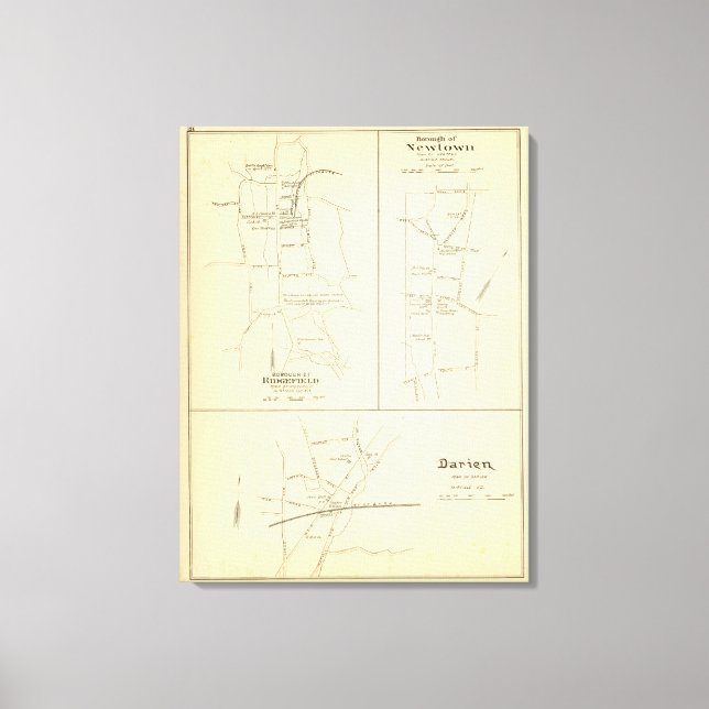 Ridgefield, Newton, Darien Canvas Print (Front)