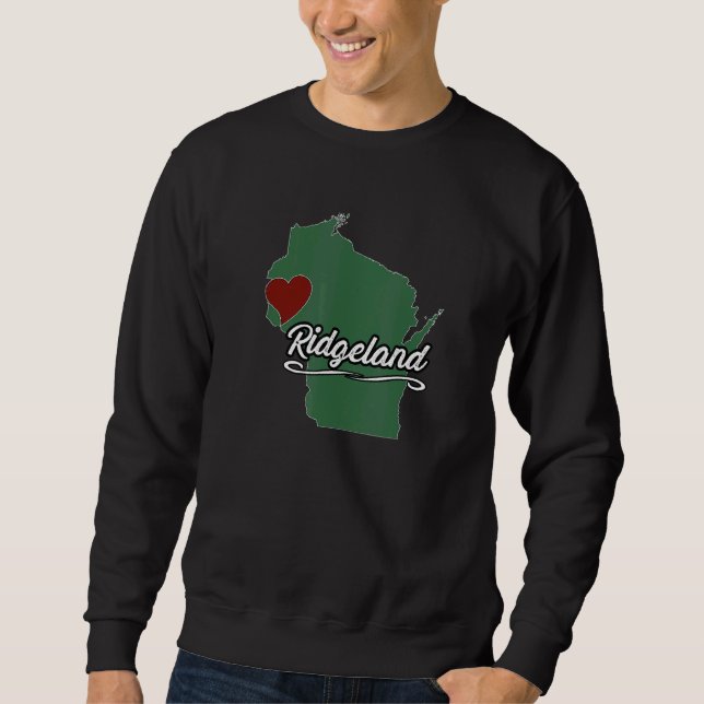 RIDGELAND  Wisconsin WI USA  City State Souvenir Sweatshirt (Front)