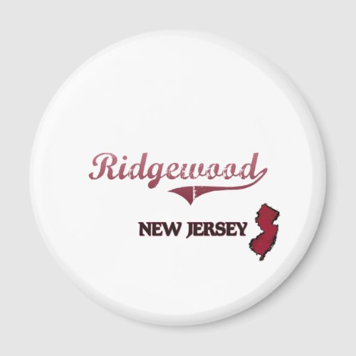 Ridgewood New Jersey City Classic Magnet