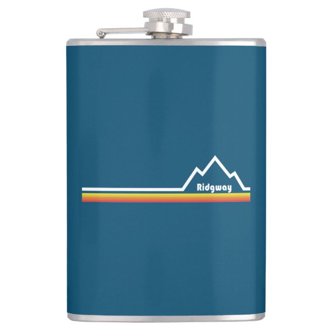 Ridgway, Colorado Flask (Front)