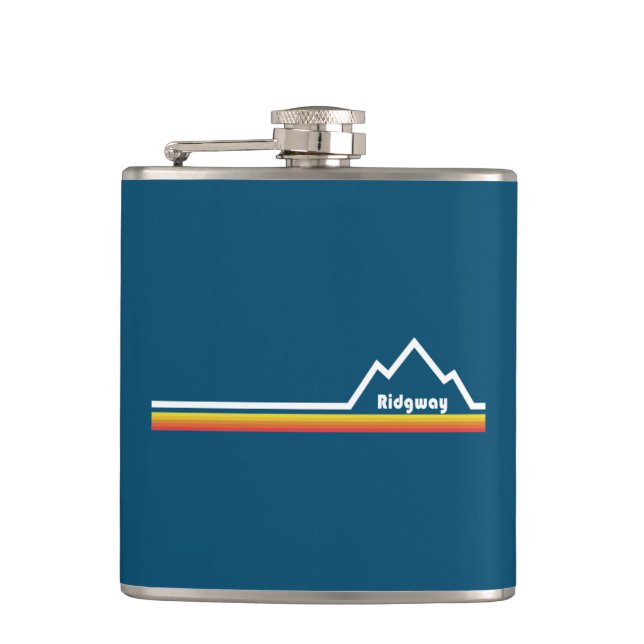 Ridgway, Colorado Flask (Front)