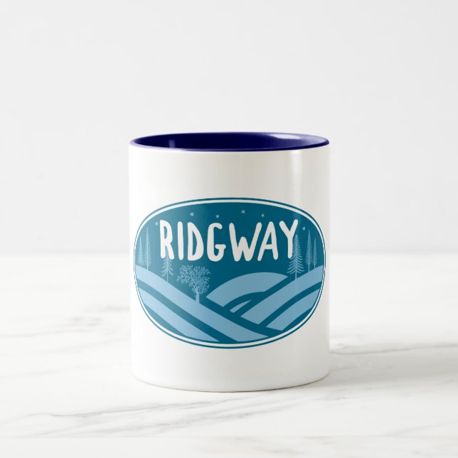Ridgway Colorado Outdoors Two-Tone Coffee Mug (Center)