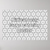 Ridiculously Large Adult Coloring Poster (Front)