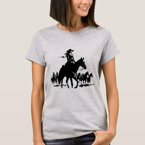 Ridin Solo Prairie Rider  T_Shirt