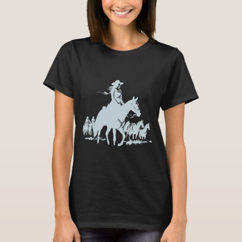 Ridin Solo Prairie Rider  T_Shirt